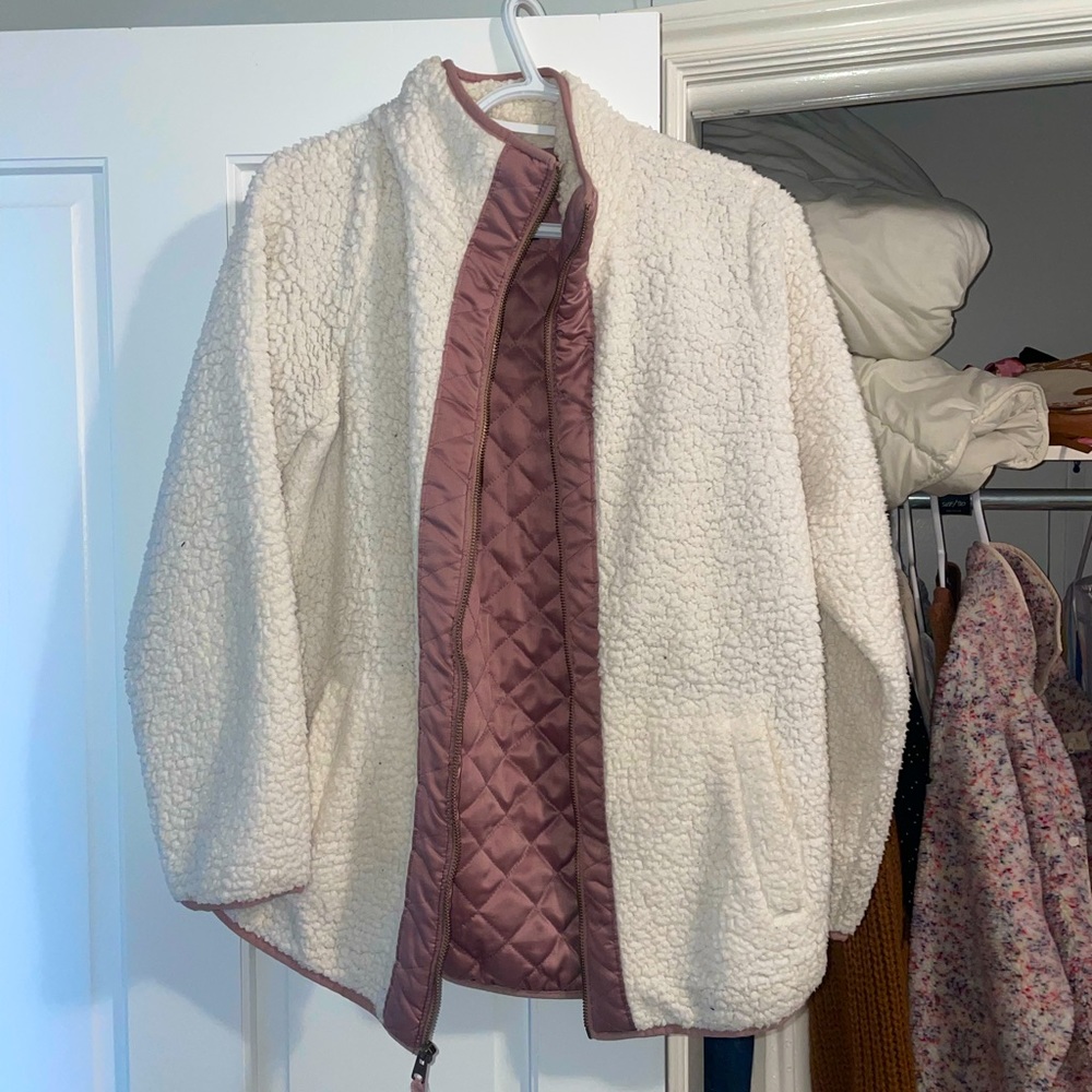 Abercrombie and Fitch Sherpa zip up